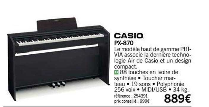 Piano Px 870 Casio