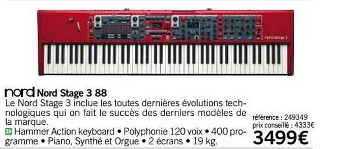 piano stage 3 88 nord
