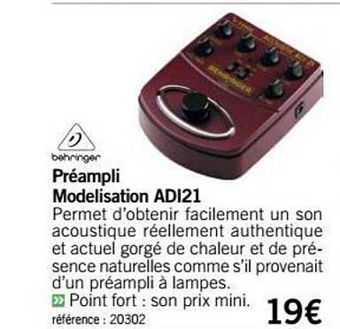 préampli modelisation adi21 behringer
