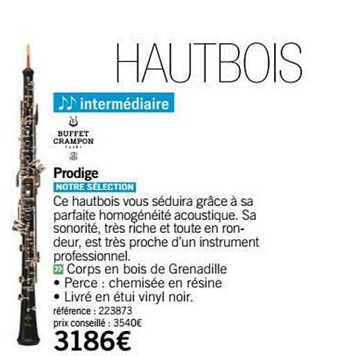 prodige buffet crampon