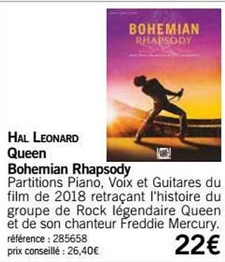 queen bohemian rhapsody hal leonard