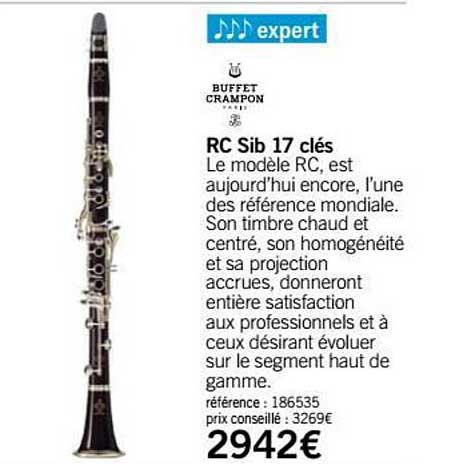 rc sib 17 clés buffet crampon