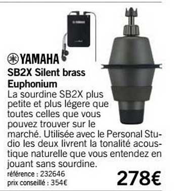 sb2x silent brass euphonium yamaha