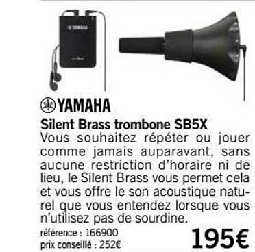 silent brass trombone sb5x yamaha