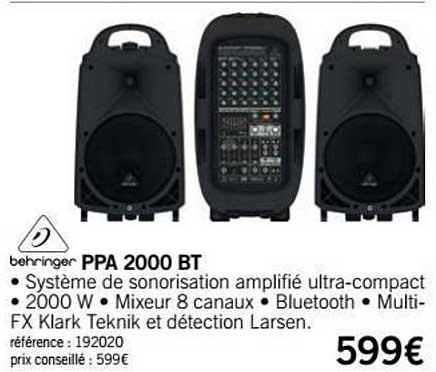 sono ppa2000 bt behringer