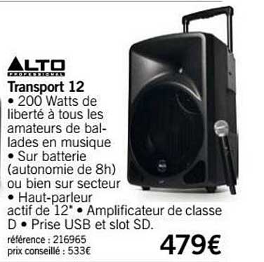 sono transport 12 alto