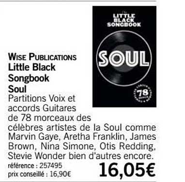 soul little black songbook wise publications