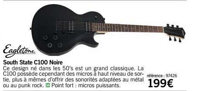 south state c100 noire eagletone