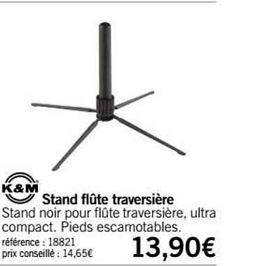 stand flûte traversière k&m