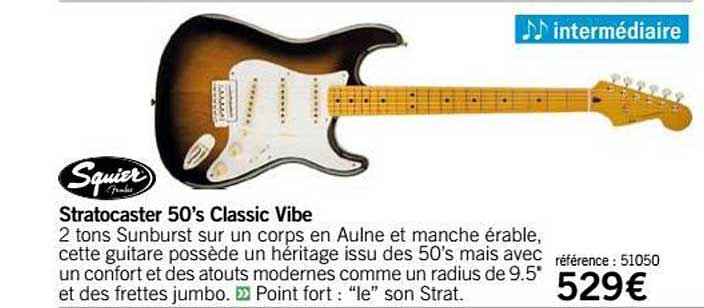 Stratocaster 50s Classic Vibe Squier