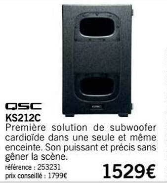 subwoofer ks212c qsc
