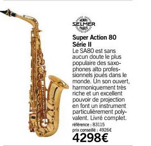 super action 80 série ii henri selmer paris