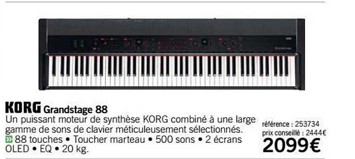 synthé grandstage 88 korg