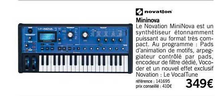 synthé mininova novation