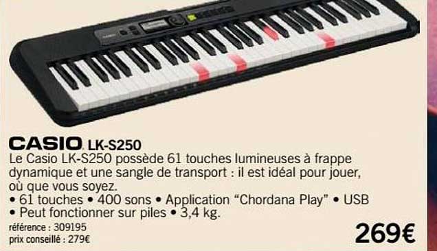 Synthétiseur Lk S250 Casio