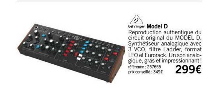 synthétiseur model D behringer