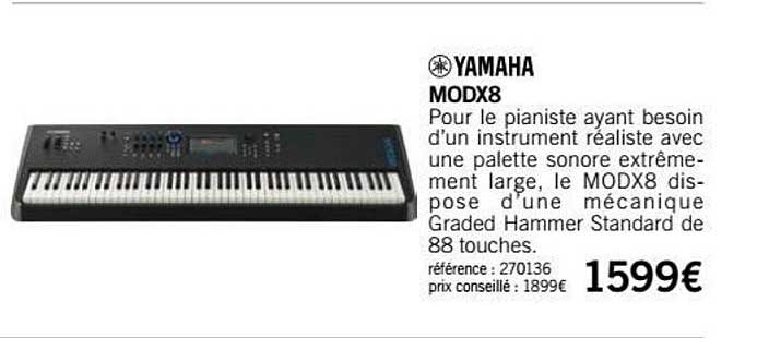 synthétiseur modx8 yamaha