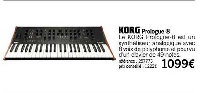 synthétiseur prologue 8 korg