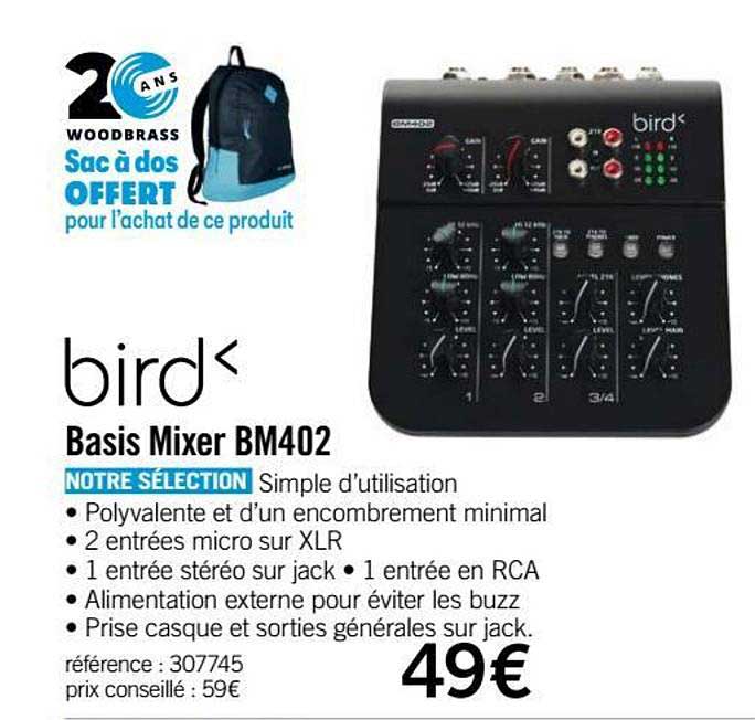 Table Basis Mixer Bm402 Bird