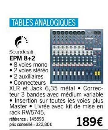 table epm 8+2 soundcraft