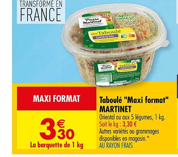 taboulé oriental pierre martinet maxi format