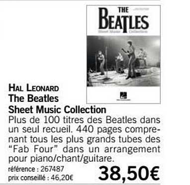 the beatles sheet music collection hal leonard