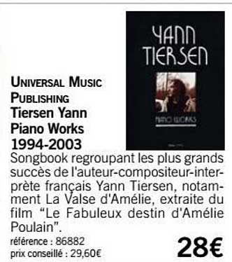 tiersen yann piano works 1994 2003 universal music publishing