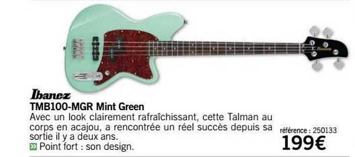 tmb100 mgr mint green ibanez