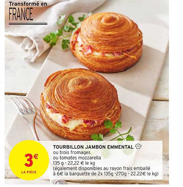 tourbillon jambon emmental