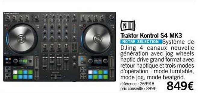 traktor kontrol s4 mk3 ni