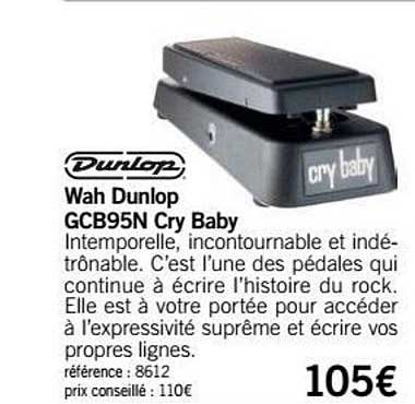 wah dunlop gcb95n cry baby dunlop