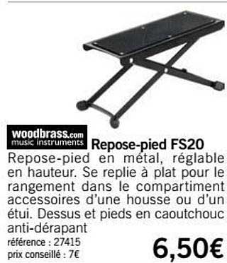 woodbrass.com repose pied fs20