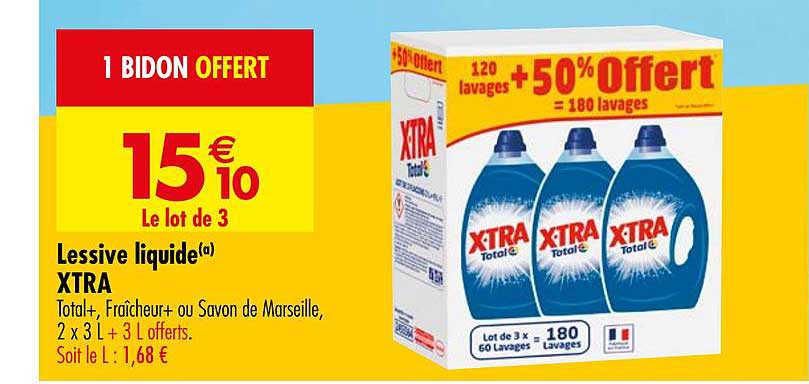 Xtra Total Lessive Liquide