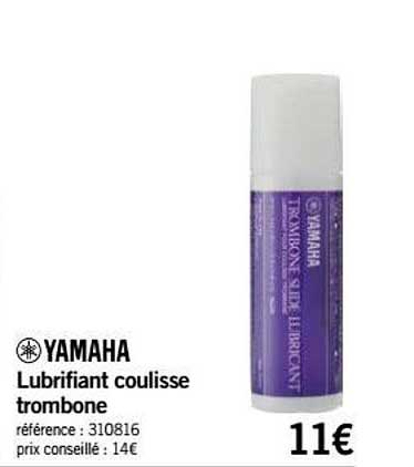 yamaha lubrifiant coulisse trombone