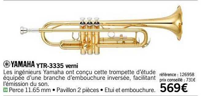 yamaha ytr 3335 verni