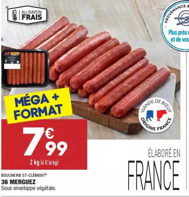 36 Merguez Boucherie St-clément