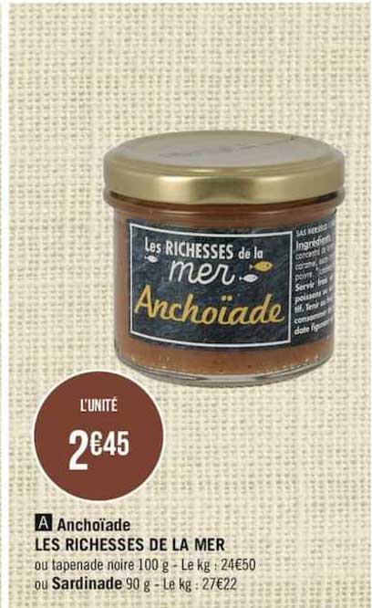 anchoïade les richesses de la mer