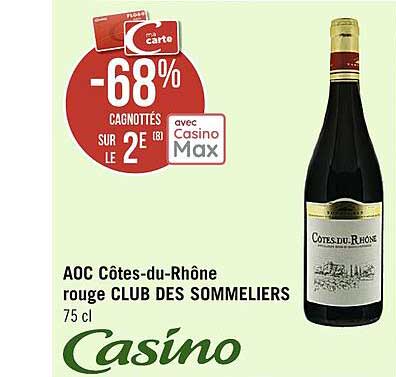 aoc côtes-du-rhône rouge club des sommeliers