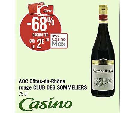 aoc côtes-du-rhône rouge club des sommeliers