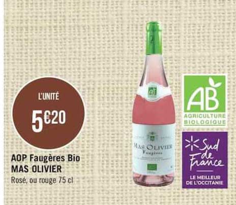 aop faugères bio mas olivier