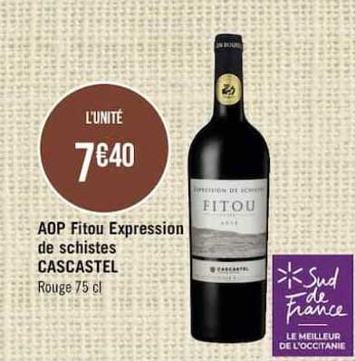 aop fitou expression de schistes cascastel