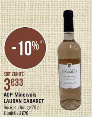 aop minervois lauran cabaret