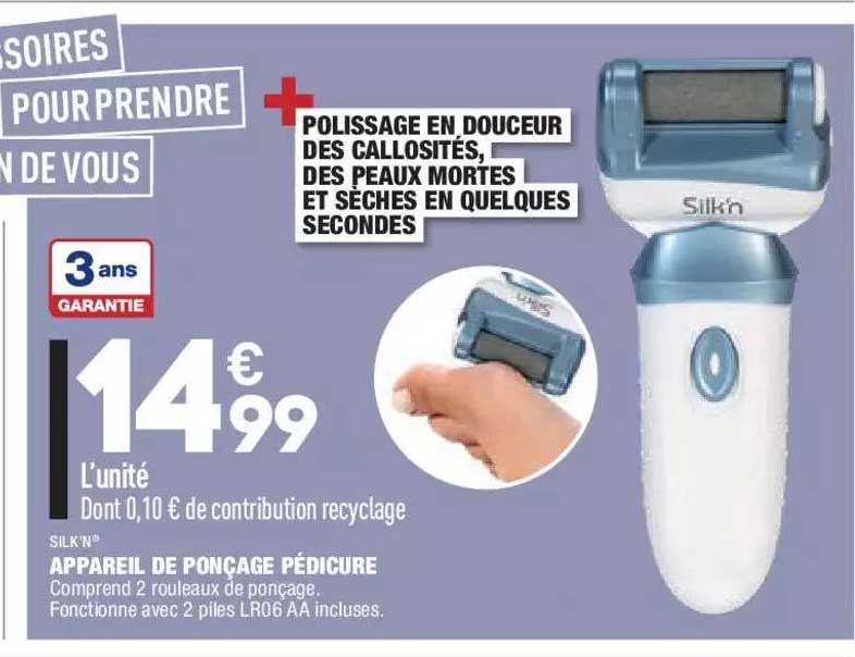 appareil de ponçage pédicure silk'n