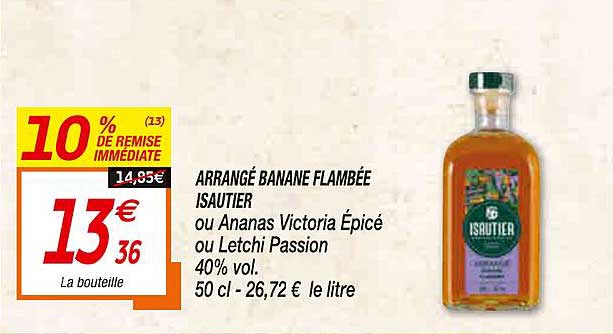 arrangé banane flambée isautier