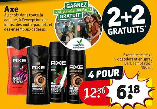 axe 2+2 gratuits