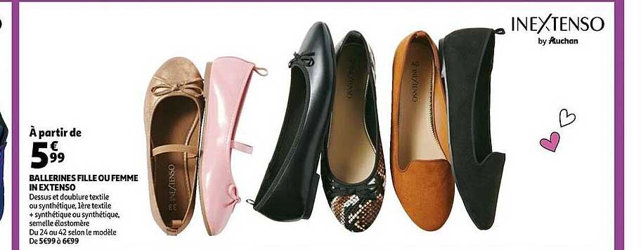 ballerines fille ou femme in extenso