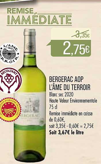 Bergerac Aop L'âme Du Terroir