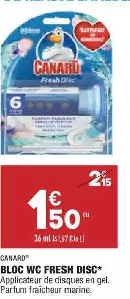 bloc wc fresh disc canard