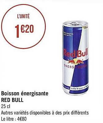 boisson énergisante red bull