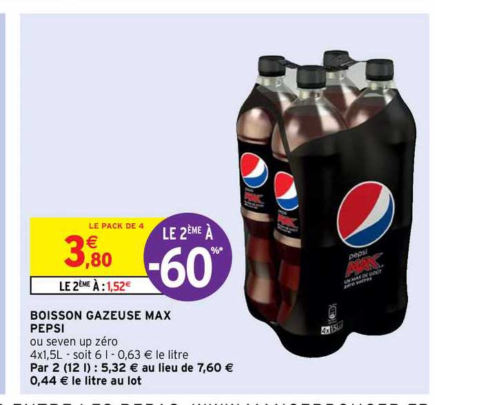 Boisson Gazeuse Max Pepsi
